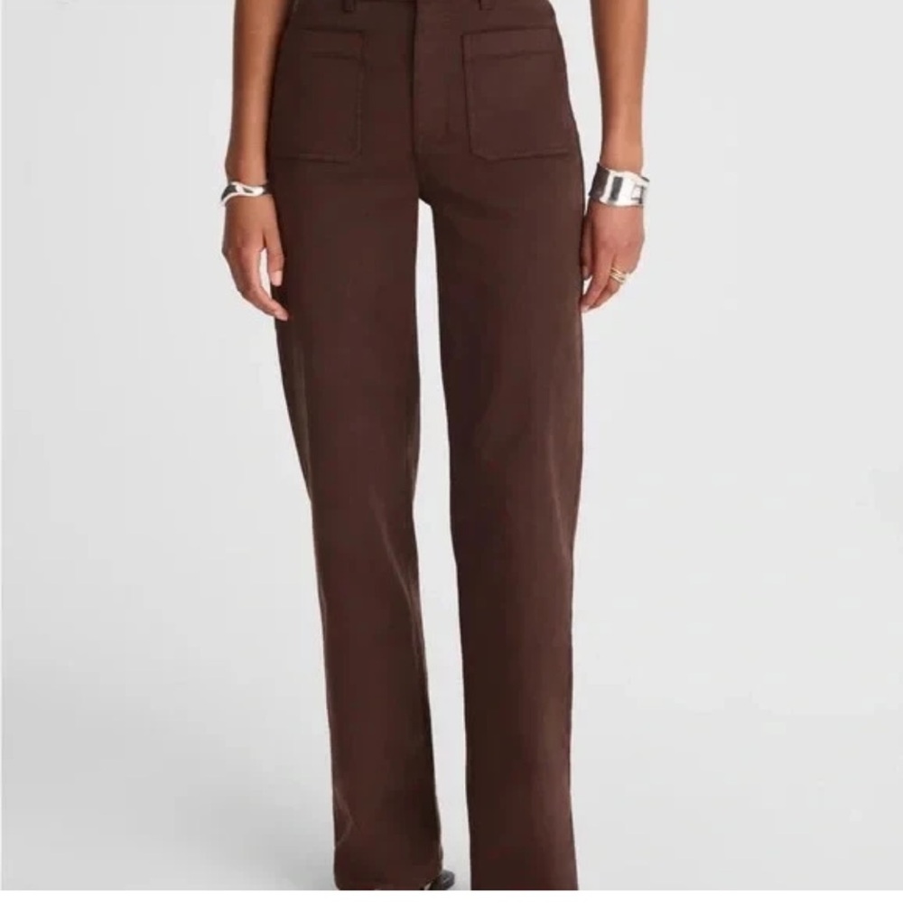 Madewell Brown Emmett Wide Leg Pants 25 NWT